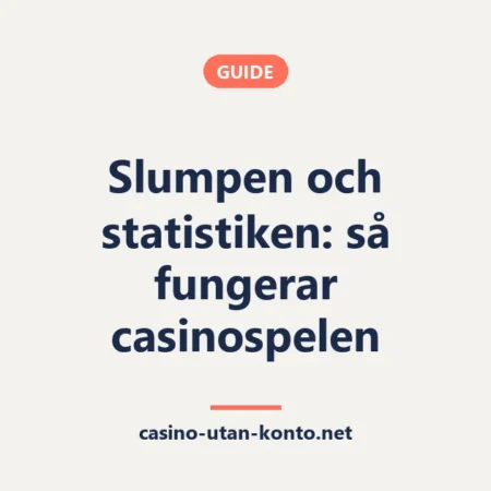Slumpen och statistiken: så fungerar casinospelen